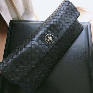 Preowned Bottega Veneta Intrecciato Flap Crossbody